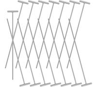 BESTOMZ Barras de Hierro para Puerta de Palomas 15 Piezas en Forma de T para Jaulas de Pájaros, Entrada Unidireccional para Palomos, Accesorio Resistente para Trampas y Cortinas en Jaulas