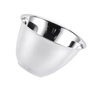 BESTOMZ Bol para Servir Lechuga en Ángulo de Acero Inoxidable Plata | Acabado Moderno y Liso, Boca Oblicua, para Hogar y Hotel, Fácil de Limpiar, Estilo Buffet