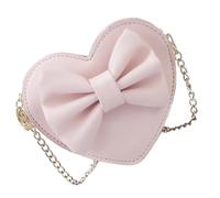 BESTOMZ Bolso de Hombro Rosa Forma de Corazón, Elegante y Práctico, Hecho de Pu Cadena, Adecuado para Diferentes Ocasiones y Bolsitos para Niñas