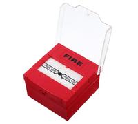 BESTOMZ Botón de Alarma contra Incendios Manual Rojo de Plástico con Reinicio Fácil, Punto de Llamada de Emergencia para Seguridad y Comunicación Rápida en Situaciones de Fuego