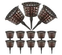 BESTOMZ Caja de Fertilizante con Tapa para Bonsáis y Suculentas, Plástico Resistente, Tamaño Pequeño, 20 Unidades, para Jardinería y Cultivo de Orquídeas