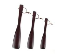 BESTOMZ Calzador de Madera Ergonómico de 25 Cm Mango Largo para Aliviar Dolor de Espalda y Proteger Zapatos en Casa y Viajes