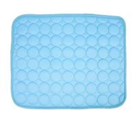 BESTOMZ Cojín Refrescante para Mascotas Verano, Almohadilla para Perros Tamaño S 50x40 Cm, Esterilla Flexible Azul Oscuro, Colchoneta para Dormir Portátil y Ligera