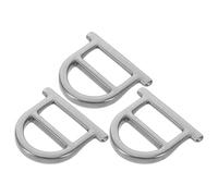 BESTOMZ Conectores para Correa de Perro 3 Piezas Acero Inoxidable Anillo en D Metal Clip de Repuesto Ajustable para Collar Accesorios Paseo Cachorros Resistente Uso Diario