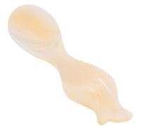 BESTOMZ Cuchara para Caviar Forma de Pez de Concha Amarilla, Ligera y Fácil de Usar, Adecuado para Cocina y Comedor, Diseño Creativo y Único