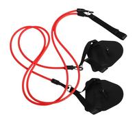 BESTOMZ Equipo de Natación 2 Piezas Cinturón de Resistencia Palas de Mano, Bandas Elásticas para Entrenamiento de Fuerza Muscular y Técnica en Agua y Tierra