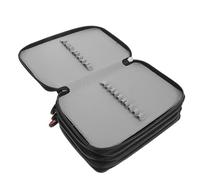 BESTOMZ Estuche para Lápices de Colores Negro de Tela Oxford con 72 Ranuras y Cierre de Cremallera, 4 Capas para Organizar Lápices Acuarela y Bolígrafos de Gel Adecuado para Viajes