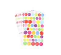 BESTOMZ Etiquetas Adhesivas Redondas de 24 Piezas de Papel Autoadhesivas y Removibles Puntos de Colores para Organización en Aula y Venta en Garaje