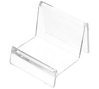 BESTOMZ Expositor Transparente para Carteras de Plástico Pc, Soporte de Escritorio Multifuncional 5 Piezas, Estante Compacto para Tarjetas, Postales y Cd, Organizador Versátil para