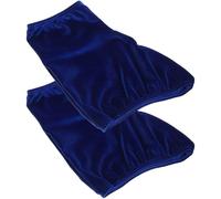 BESTOMZ Fundas para Botas de Patines de Hielo 1 Par, Cubrezapatos de Poliéster Ajustables en Color Azul, Protección Duradera para Patines de Hockey y Patinaje Artístico, Accesorios