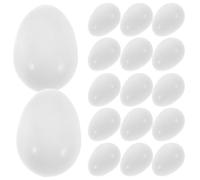 BESTOMZ Huevo Artificial de plástico Blanco, 30 Unidades, para incubación y cría de Palomas, Ayuda para eclosión y manejo de nidos