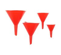 BESTOMZ Juego de Embudos Resistente y Portátil de Plástico para Automóviles de Boca Ancha, 4 Piezas, Embudo de Aceite para Coche y Motocicleta para Repostaje y Cambio de Aceite