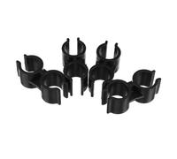 BESTOMZ Kit de Conexión de Herramientas Abrazaderas Dobles para Escoba y Recogedor, 4 Clips de Plástico para Tubo de 25 MM, Soporte para Mangos, Accesorios para Orden Hogar