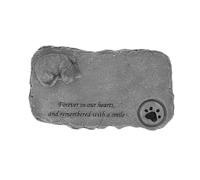 BESTOMZ Lápida Conmemorativa para Gatos de Resina, Piedra Decorativa Pequeña para Jardín Exterior, Diseño de Gatito Encantador, Adorno para Placa Memorial de Mascotas, Apta para Patio