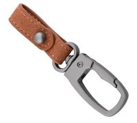 BESTOMZ Llavero para Cinturón de Aleación de Zinc y Cuero Artificial Marrón, Resistente al Desgaste y Versátil, Adecuado para Hombres Que Buscan Accesorios Distintivos y Prácticos