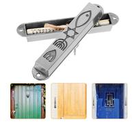 BESTOMZ Mezuzá de Metal Retro Símbolos Judíos, 2 Piezas para Puerta, Decoración Religiosa para Hogar, Adornos Católicos, Mezuzá Segura Bordes Redondeados, Adecuado para Sala y Comedor