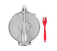 BESTOMZ Molde con Cepillo de Aleación de Aluminio para Empanadillas Manual | Prensa Antiadherente de Superficie Lisa, Control Uniforme del Grosor, sin Electricidad, para Cocina Rápida