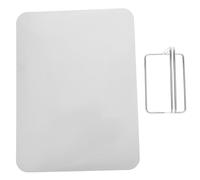 BESTOMZ Panel Divisor de Privacidad Material Hierro y PVC, Color Blanco para Escritorio de Oficina y Adecuado para y Mesas de Comedor
