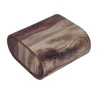 BESTOMZ Papelera Delgada de Plástico con Tapa y Diseño Rústico de Veta de Madera para Baño y Cocina, Ahorro de Espacio y Multifuncional