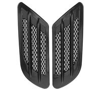 BESTOMZ Pegatina de Branquias de Tiburón para Coche Exterior, Diseño Único en Abs Negro, Mejora la Apariencia y Decoración del Capó y Defensa del Vehículo