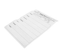 BESTOMZ Planificador de Comidas Semanal Magnético de Resina Blanco | Cocina y Restaurante, Función Doble de Menú y Lista, Borrado en Seco