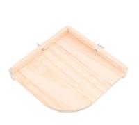 BESTOMZ Plataforma Diseño Sectorial de Madera para Hámster Estructura Sólida y Resistente a Mordidas Adecuado para Jaulas y Accesorios de Mascotas Pequeñas