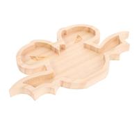 BESTOMZ Plato de Madera sin Bordes Afilados Forma de Murciélago para Servir Bocadillos y Almacenar Alimentos y Seguro para Uso Diario en Exhibición de Comida