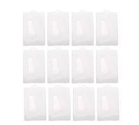 BESTOMZ Prácticos y Resistentes 12 Protectores Transparentes de Plástico con Orificio para Colgar, Tamaño Estándar para Tarjetas de Identificación y Bancarias para Tarjetas Comunes