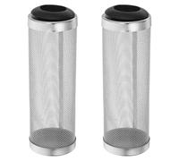 BESTOMZ Protector de Filtro para Acuario de Acero Inoxidable, Cubierta de Malla para Entrada de Filtro de 16 Mm, 2 Piezas, Apto para Peceras y Acuarios de Agua Dulce y Salada,