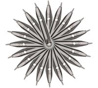 BESTOMZ Puntas de Pluma Estilográfica de Iridio, Metal Fácil de Usar y Reemplazable Juego de 15 para Estudiantes y Caligrafía en Casa