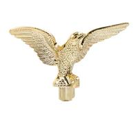 BESTOMZ Remate de águila para mástil de Bandera, Adorno para mástil de | Extremo de poste decorativo y creativo, cabeza posada con forma de animal para decoración de exteriores, herrajes de