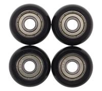 BESTOMZ Ruedas de Repuesto Silenciosas para Máquinas de Gimnasio, Rodillos de PP Duradero Tamaño Φ32*φ8*12l, Accesorios para Equipos de Fitness, Compatibles Rodillo Abdominal y