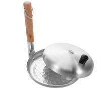 BESTOMZ Sartén Japonesa de 17 Cm para Huevos con Mango Vertical y Tapa de Aluminio, Antiadherente para Oyakodon, Tortillas y Arroz con Tortilla, Adecuado para Cocina a Gas y Desayuno