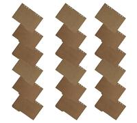 BESTOMZ Separadores de Pestañas de Carpeta Kraft 18 Piezas Resistentes y No se Doblan para Planificador y Archivador Anillas A5