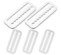 BESTOMZ Sujetadores de Cinturón de Lastre de Buceo de Acero Inoxidable Dentados 50 Mm, 8 Piezas, Clips de Retención para Correas de Equipo de Buceo y Accesorios para Deportes