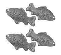 BESTOMZ Suplemento Natural de Hierro 4 Piezas para Veganos y Deportistas de Pescado de Hierro de Alimenticio con Diseño Artístico Único para Cocinar en Cocina