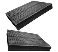 BESTOMZ Tableros de Espuma para Embalaje Negro 2 Piezas, Insertos de Espuma Pe Resistentes a Impactos y Rasgado Manual para Embalaje Exprés y Protección