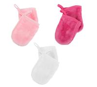 BESTOMZ Toalla Desmaquillante Facial Reutilizable y Guantes Desmaquillantes Perezosos 6 Piezas de Fibra Diseño Simple para Limpieza Facial Efectiva