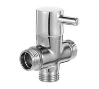 BESTOMZ Válvula Desviadora de Ducha G1/2 de Metal, 1 Entrada 2 Salidas | Instalación Fácil, Gran Flujo y Cambio Rápido, para Rociador Manual y Cabezal en Baño