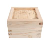BESTOMZ Vaporera de Dim Sum Cantonés de Madera Apilable de 15 Cm con Tapa, Diseño que Mantiene la Forma y Ahorra Espacio para Cocinar Shumai y Jiaozi Mesa o Estufa
