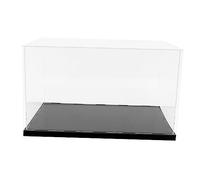 BESTonZON 1 Caja De Exhibición Cubierta Antipolvo Modelo Acrílico Estuche De Exposición Hecho A Mano Estuche De Exposición Acrílico Cubierta Modelo