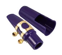 BESTonZON 1 Juego boquilla de saxofón alto tapa de boquilla de saxofón tapa de ligadura de saxofón suministros de instrumentos kit de boquilla de saxo tapas de saxo el plastico Blue