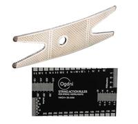 BESTonZON 1 Juego De Cuerdas Regla de herramienta de de acción de guitarra reglas de guitarra acustica bajo suministros traste rockero herramientas de luthier Acero inoxidable