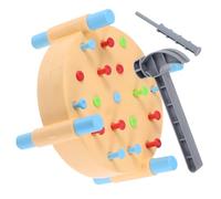 BESTonZON 1 Juego de Martillo de Madera Montessori: Juego Interactivo de Golpes para Conceptos matemáticos básicos - Juguete Creativo para el Aprendizaje temprano