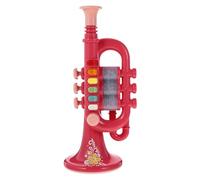 BESTonZON 1 Juego Instrumentos de Viento para Niños Modelo de Trompeta Juguete de instrumentos educativos Juguetes musicales Niños aprendiendo Trompeta Juguetes educativos Cuerno Abdos Rojo