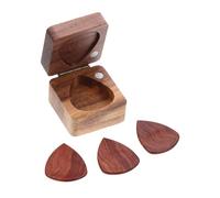 BESTonZON 1 Juego Metralla De Púa De Guitarra Contenedor De Plectro Púas De Bajo Púas De Banjo De Guitarra Profesional De Ayuda Para Púa De Acustica De Madera