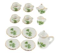 BESTonZON 1 Juego Mini Juego de té Kettle hervidora Set de te decoração casa Decoración para Mini casa Accesorios Chicas Miniatura Mini Tetera casa de muñecas Mini Taza de la casa cerámica