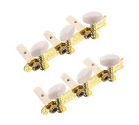 BESTonZON 1 Juego sintonizadores triples guitarra acústica acoustic guitar clavijas afinadores guitarra prácticos teclas afinación guitarra clavijeros guitarra dorado Acrílico