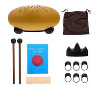 BESTonZON 1 Juego Tambor Etéreo De 6 Pulgadas Tambor De Percusión Tambor De Lengüeta De Acero 11 Notas 6 Pulgadas Instrumento Creativo Pandereta Delicado Acero Carbono Niño