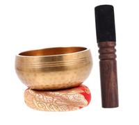 BESTonZON 1 Juego tazón de de yoga cuencos cantores meditaciones marco aurelio piedras de chakra zen concentracion decoracion hogar cuenco de buda cuenco tibetano de cobre Madera